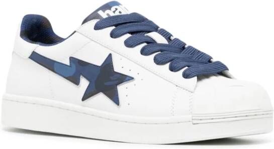 A BATHING APE Sneakers met logoprint Blauw