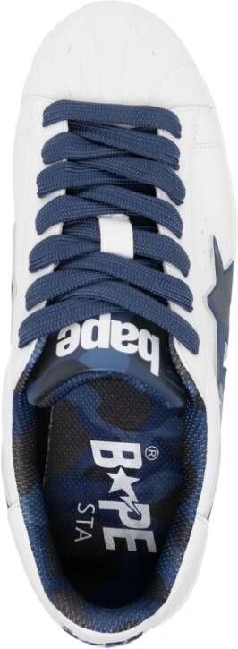 A BATHING APE Sneakers met logoprint Blauw