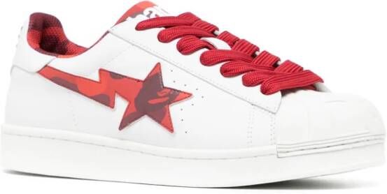 A BATHING APE Sneakers met logoprint Rood