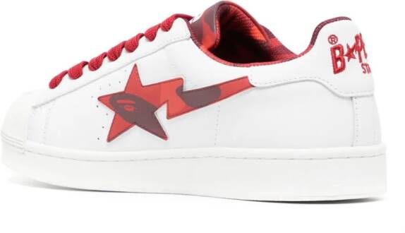 A BATHING APE Sneakers met logoprint Rood