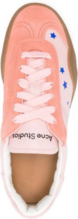 Acne Studios Bars sneakers met vlakken Roze