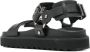 Acne Studios buckle-fastening leather sandals Zwart - Thumbnail 3