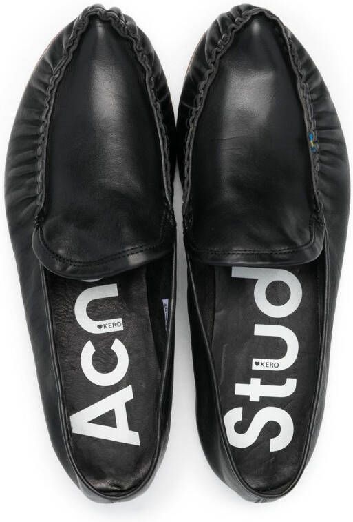 Acne Studios Leren loafers Zwart