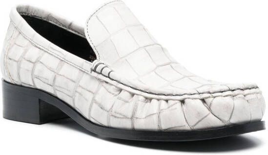 Acne Studios Leren loafers Wit