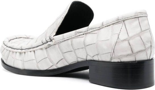 Acne Studios Leren loafers Wit