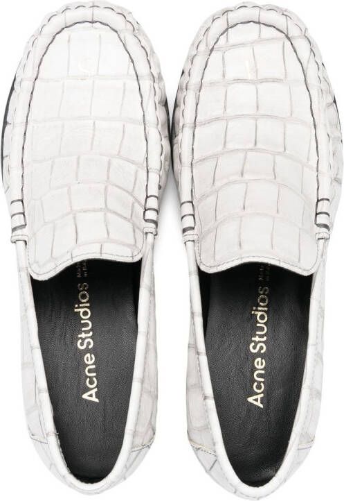 Acne Studios Leren loafers Wit