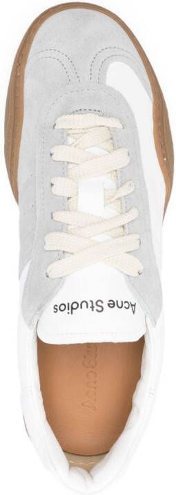 Acne Studios Leren sneakers met vlakken Wit
