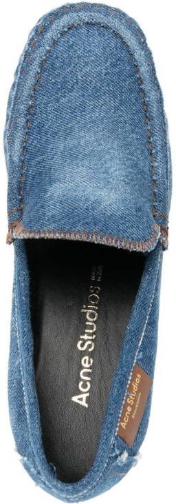 Acne Studios Loafers met blokhak Blauw