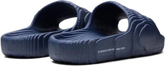 adidas Adilette 22 "Dark Blue" slippers Blauw