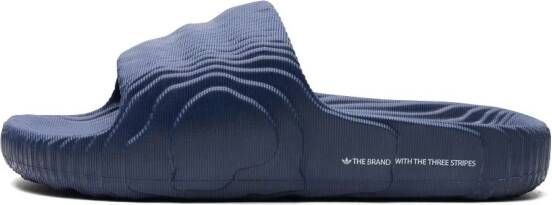 adidas Adilette 22 "Dark Blue" slippers Blauw