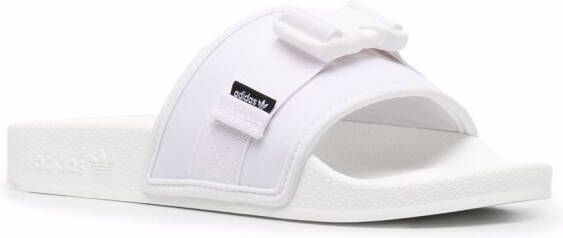 adidas Adilette slippers met logoband Wit