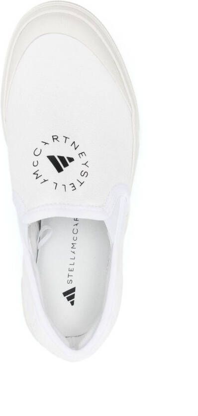 adidas by Stella McCartney Sneakers met logoprint Wit
