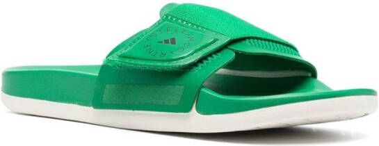 adidas by Stella McCartney Slippers met klittenband Groen