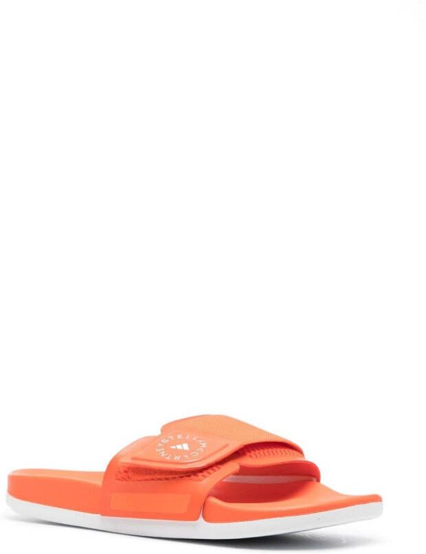 adidas by Stella McCartney Slippers met logobandje Oranje