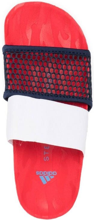 adidas by Stella McCartney Slippers met mesh Blauw