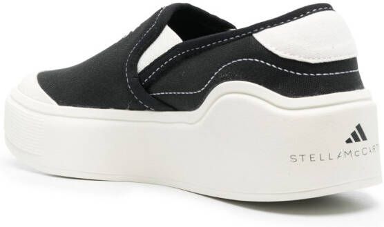 adidas by Stella McCartney Sneakers met logoprint Zwart