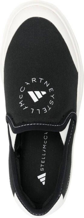 adidas by Stella McCartney Sneakers met logoprint Zwart