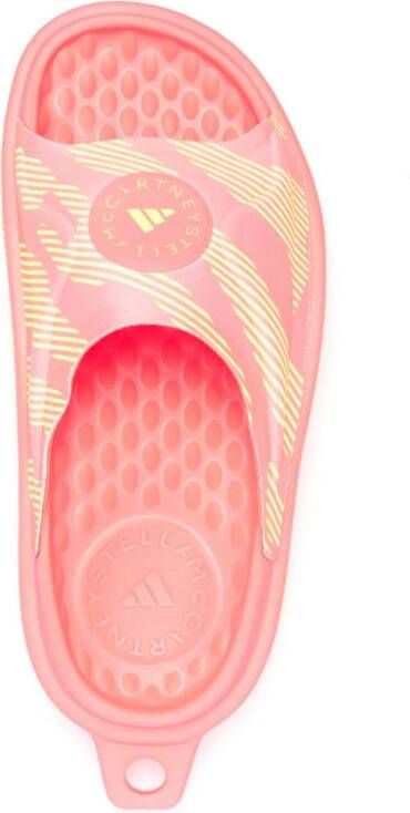 adidas by Stella McCartney Leren badslippers Roze