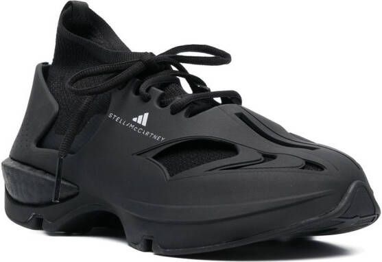 adidas by Stella McCartney Tonale gekooide hardloop sneakers Zwart