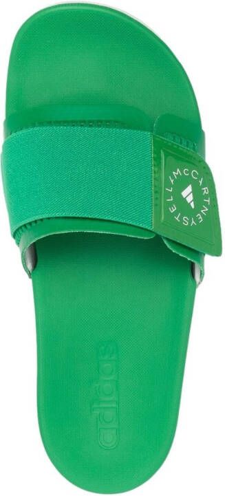 adidas by Stella McCartney Slippers met klittenband Groen