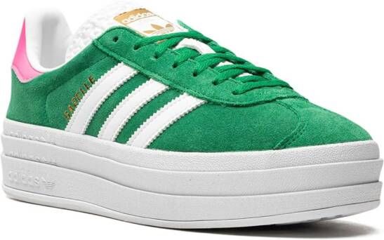 adidas Gazelle Bold "Green Lucid Pink" sneakers Groen