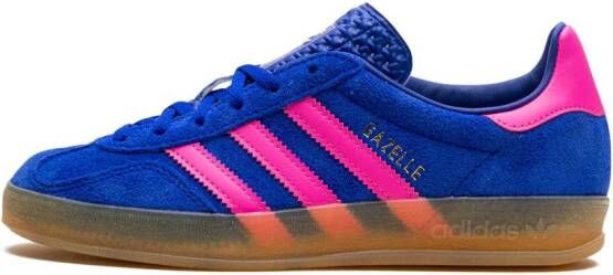adidas Gazelle Indoor "Blue Lucid Pink" sneakers Blauw