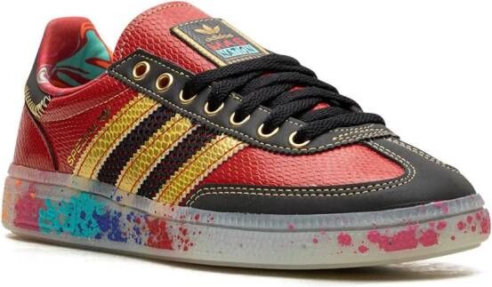 adidas Handball Spezial "S.E.E.D. Scarlet Gold Paint Splatter" sneakers Rood