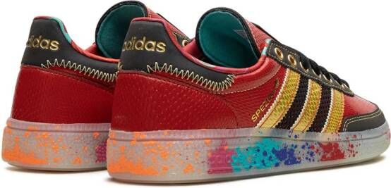 adidas Handball Spezial "S.E.E.D. Scarlet Gold Paint Splatter" sneakers Rood