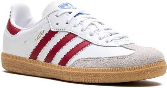 adidas Kids Samba OG "Cloud White" sneakers Wit