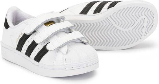 adidas Kids Superstar sneakers met klittenband Wit