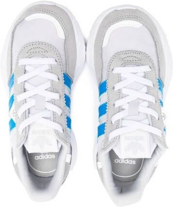 adidas leather lace-up sneakers Grijs