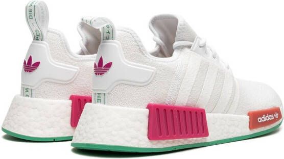 adidas "NMD_R1 White Magenta Green sneakers" Wit