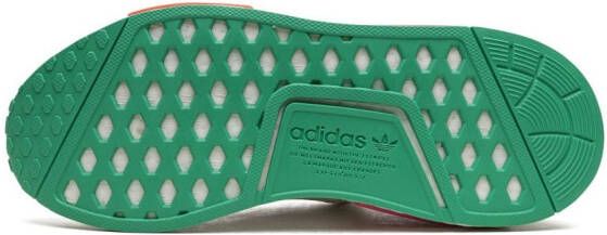 adidas "NMD_R1 White Magenta Green sneakers" Wit