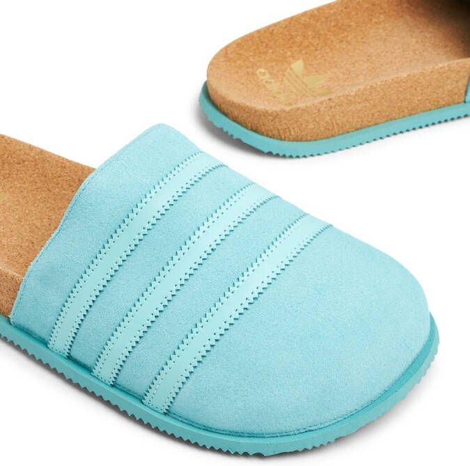 adidas Slippers met ronde neus Blauw