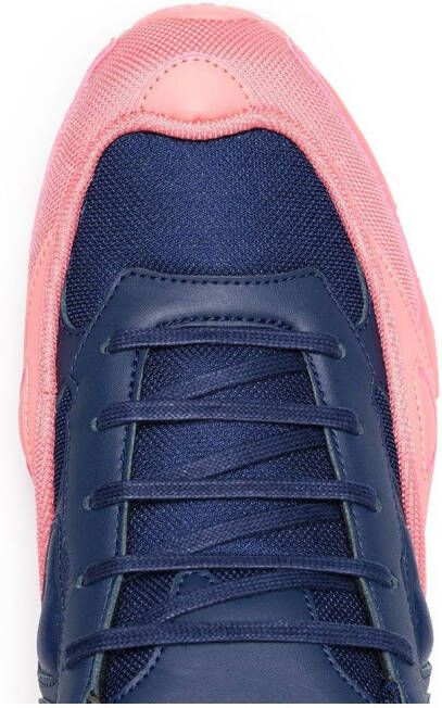 adidas roze blauwe Ozweego leren sneakers