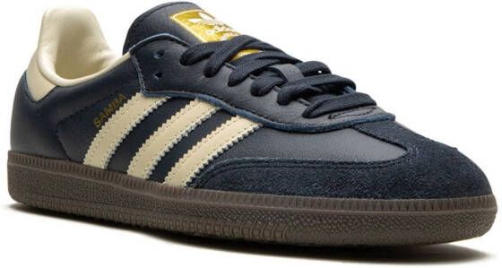 adidas Samba OG "Night Navy Cream White" sneakers Blauw