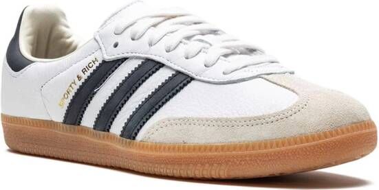 adidas Samba "Sporty & Rich White Black" sneakers Wit