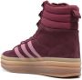 Adidas side-stripe padded-ankle sneakers Rood - Thumbnail 5