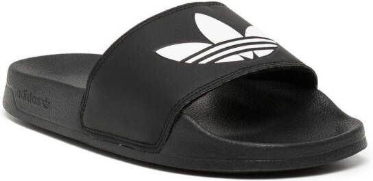 adidas Slippers met logoprint Zwart