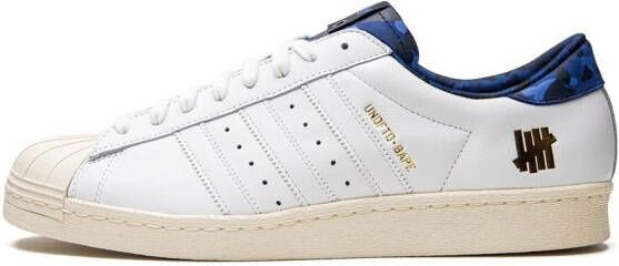 adidas x Bape x UNDFTD Super-Star 80 sneakers Wit