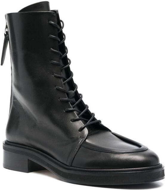 Aeyde Combat boots met lage hak Zwart