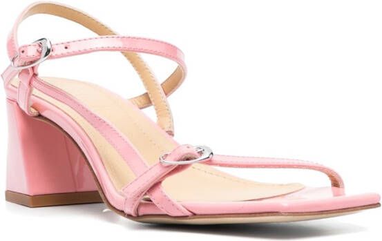 Aeyde Lakleren sandalen Roze