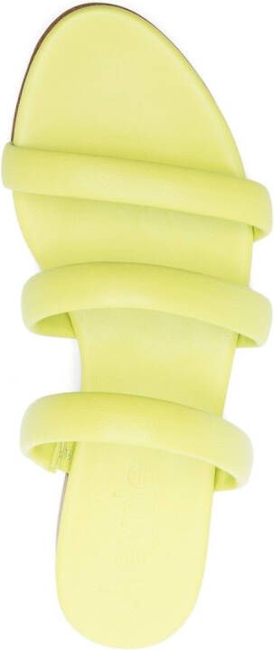 Aeyde Leren slippers Groen