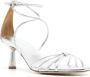 Aeyde Luella 65 metallic sandalen Zilver - Thumbnail 2