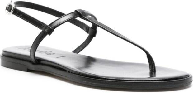 Aeyde Nala leren sandalen Zwart