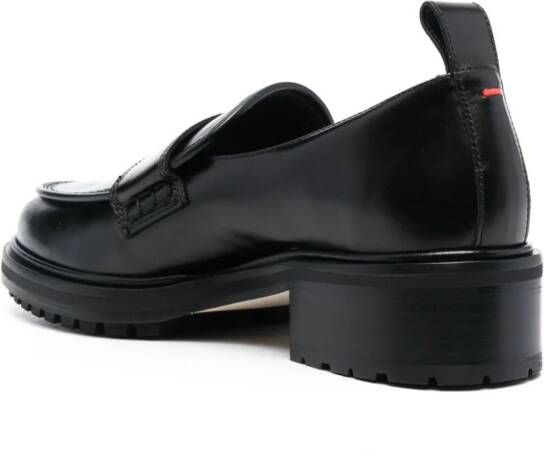 Aeyde Ruth leren loafers Zwart