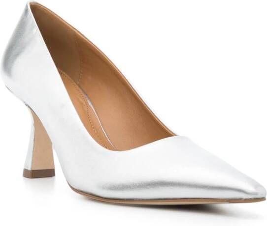 Aeyde Xandra leren pumps Zilver