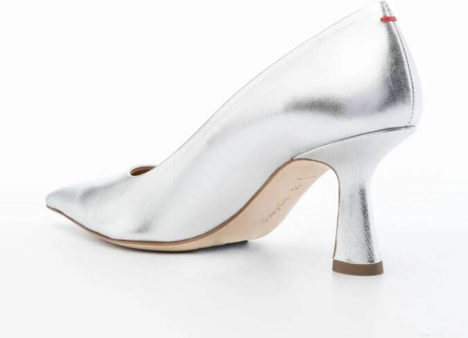 Aeyde Xandra leren pumps Zilver