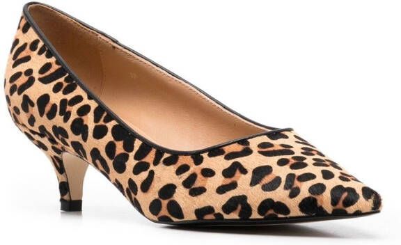 Age of Innocence Jacqueline pumps met luipaardprint Beige