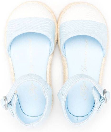 Age of Innocence Marissa espadrilles met contrasterende neus Blauw